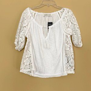 1/2 Sleeve Length Laced Prairie Blouse